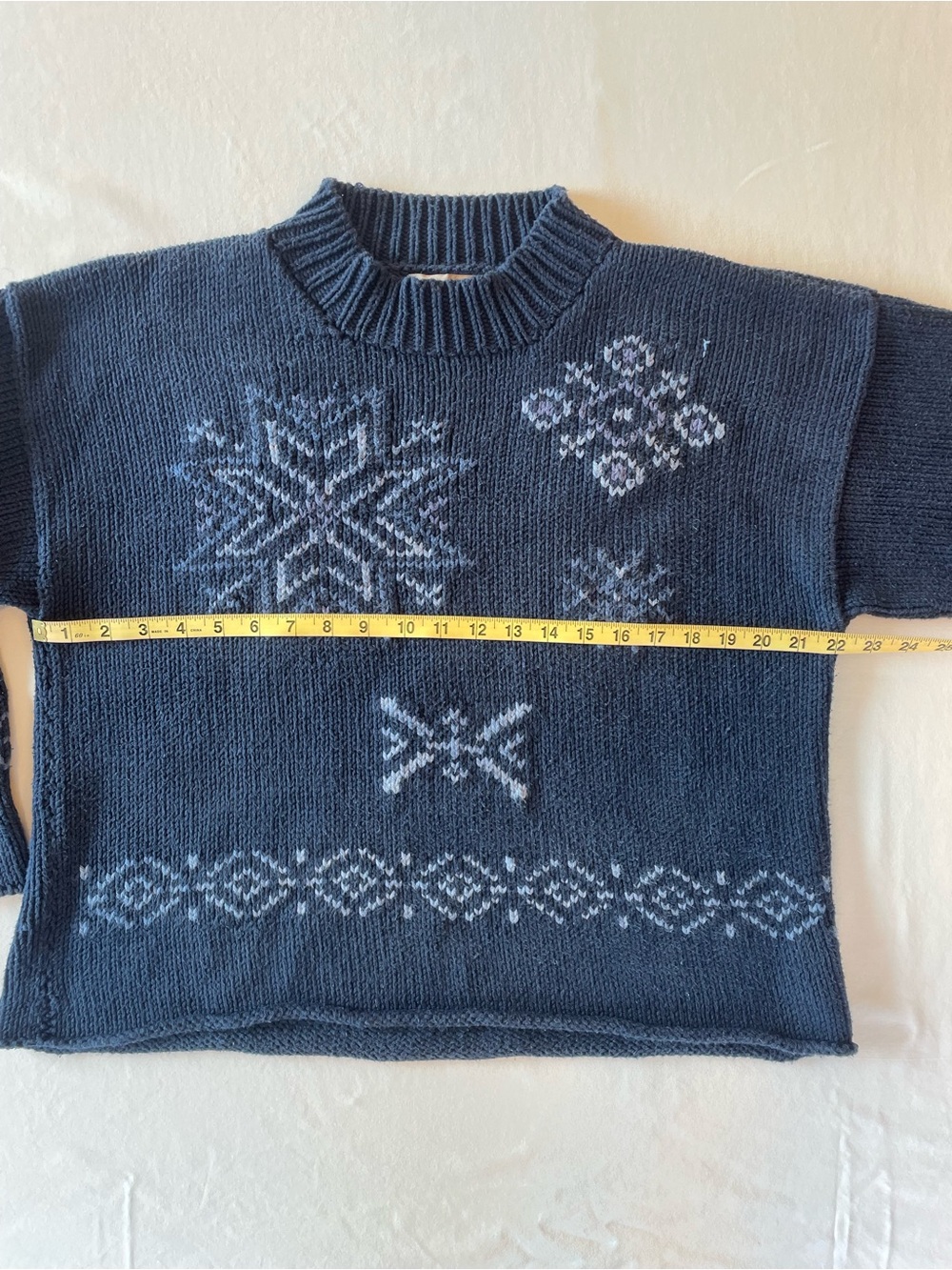 Vintage Whimsical Knit Cotton Sweater - Picture 5 of 8